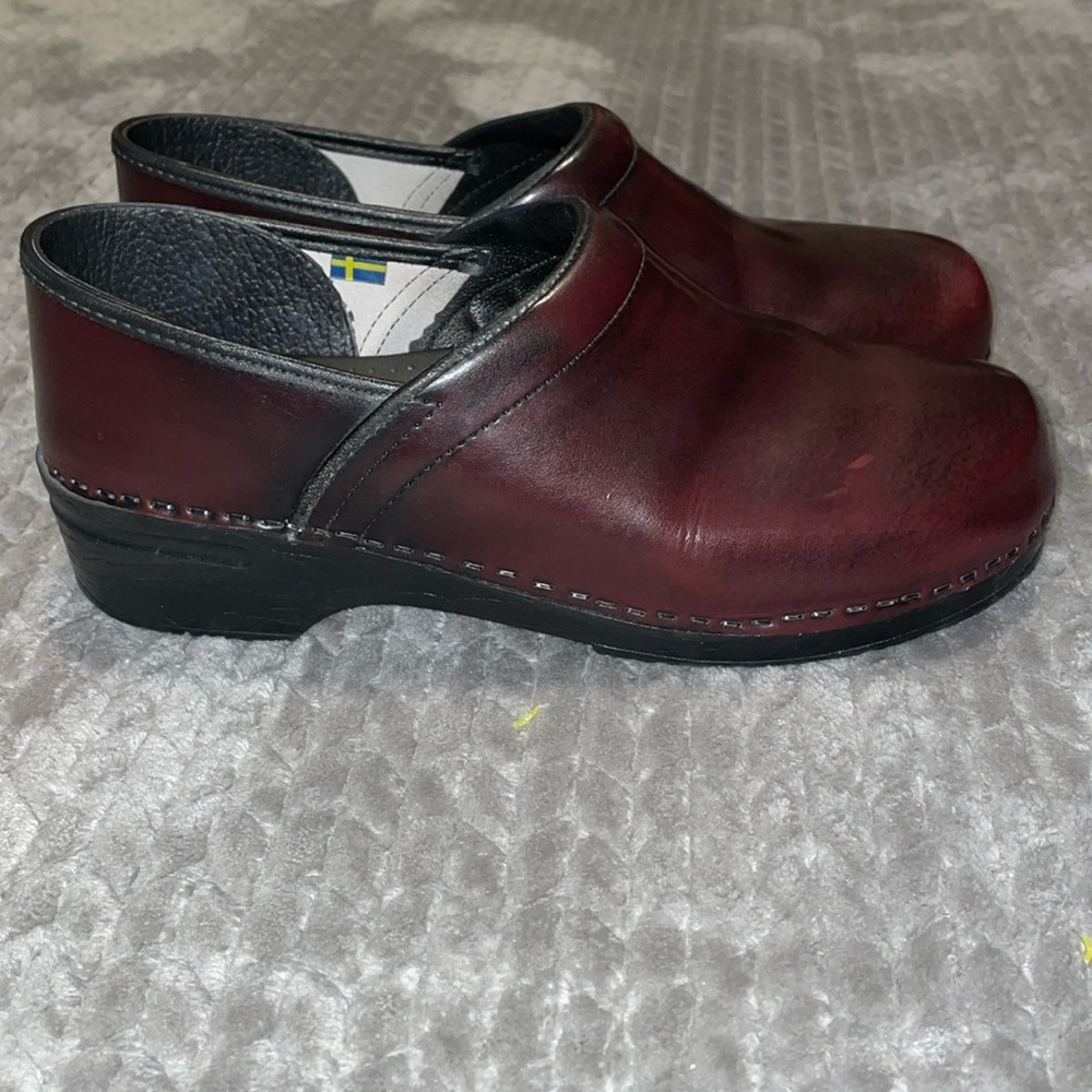 Bjork Swedish Comfort Brown Patent Leather Clogs.  Size EU‎ 45/46 - US 11/12. - Picture 2 of 13
